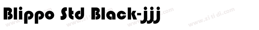 Blippo Std Black字体转换